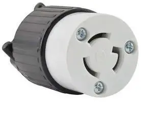 SUPERIOR ELECTRIC YGA026F Locking Receptacle, L5-15C, 15 A, 125V AC, Screw