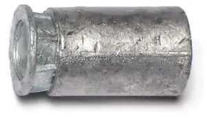 MIDWEST FASTENER 60768 20 (Coarse) x Short Drop-In Anchor, Lead, 12 PK