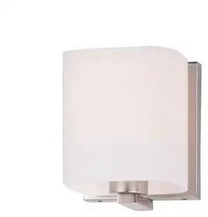 MAXIM 11251SWSN Wrap 1-Light 4.75" Wide Satin Nickel Vanity Light