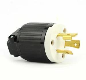SUPERIOR ELECTRIC YGA018 Locking Plug, L5-20P, 20 A, 125V AC, Screw Terminals