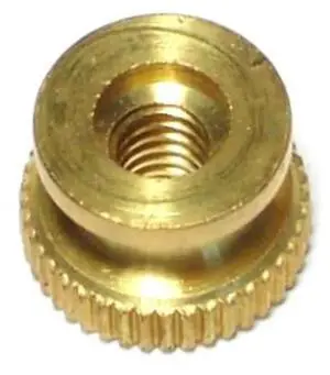 MIDWEST FASTENER 61072 Rivet Nut, #8-32 Thread Size, Brass, 15 PK