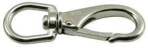 MIDWEST FASTENER 35744 7/8" x 4-3/4" 316 Stainless Steel Swivel Bolt Snap Hooks