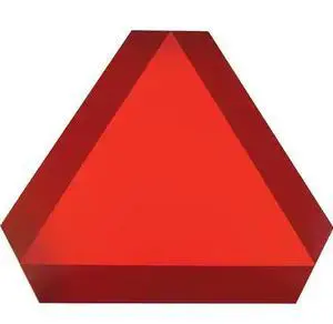 HY-KO A10739 Slow Moving Vehicle Decal-High Visibility Sign 13.75" x 15.75", 3PK