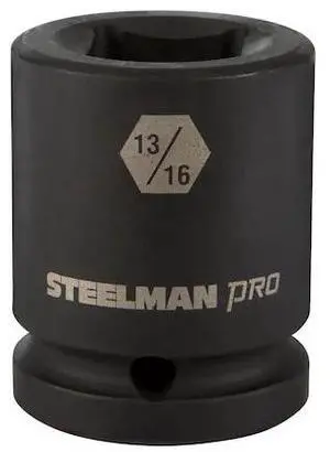 STEELMAN 79343 3/4" Drive x 13/16" 4-Point Square Budd Impact Socket