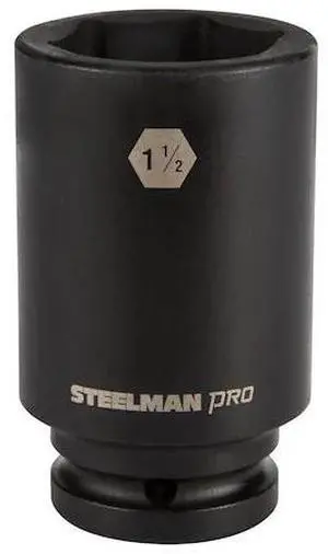 STEELMAN 79272 3/4" Drive x 1-1/2" 6-Point Deep Impact Socket