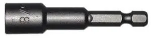 MIDWEST FASTENER 52068 1/4" x 2-9/16" 3/8" Long Magnetic Hex Driver Bits 5PK