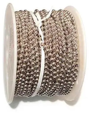 MIDWEST FASTENER 17605 No. 10 x 100' Ball Chain Reel Nickel