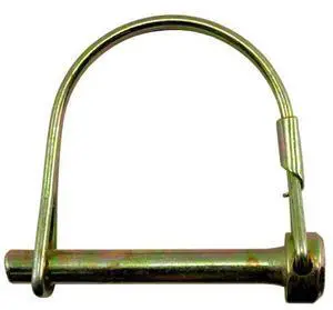 MIDWEST FASTENER 52645 1/4" x 2" Zinc Plated Steel Round Wire Lock Pins 10PK