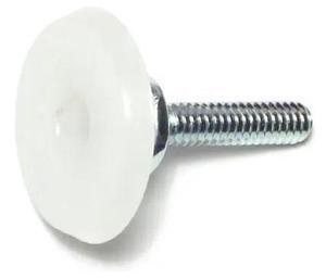 MIDWEST FASTENER 66911 1/4"-20 x 1" Natural Nylon Plastic Coarse Thread Swivel