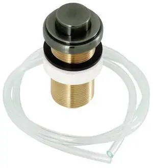 KINGSTON BRASS KA21VN Garbage Disposal Air Switch Button, Black Stainless