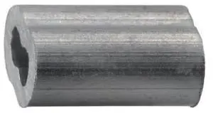 MIDWEST FASTENER 54887 1/16" Aluminum Cable Ferrules 100PK