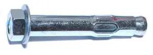 MIDWEST FASTENER 07853 Sleeve Anchor, 3/4" Dia., 4-1/4" L, Steel Zinc Plated,