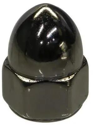MIDWEST FASTENER 34384 Acorn Nut, 3/8"-16, Steel, Chrome Plated, 5 PK MIDWEST FASTENER 34384 Acorn Nut, 3/8"-16, Steel, Chrome Plated, 5 PK