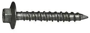 MIDWEST FASTENER 51785 Tapcon Masonry Screw, 1/4" Dia., Hex, 1 3/4 in L, Steel