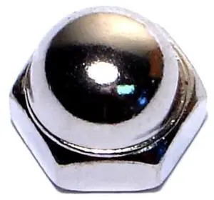 MIDWEST FASTENER 03791 Acorn Nut, 5/16"-18, Steel, Nickel Plated, 100 PK
