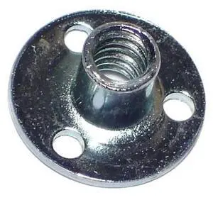 MIDWEST FASTENER 60895 T-Nut, 1/4"-20, Steel, Zinc Plated, 5/16 in Barrel Ht,