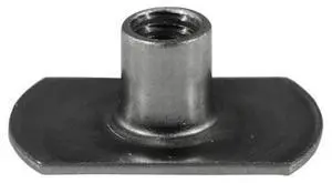 MIDWEST FASTENER 931381 Tab Weld Nut, #8-32, Steel, 1/4 in Lg, 20 PK