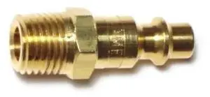 MIDWEST FASTENER 66524 1/4IP Zinc Plated Steel Male Air Hose Connectors 4PK