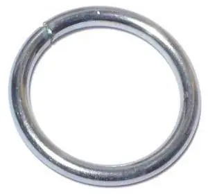 MIDWEST FASTENER 60224 #10 x 1" Zinc Plated Steel Welded Rings 10PK
