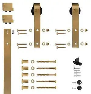 DESIGNER COLLECTION NT.1400.09W-96.06PVD-SC Soft-Close Satin Brass 96" Sliding