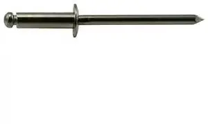 MIDWEST FASTENER 53960 Blind Rivet, Dome Head, 5/32 in Dia., 3/8 in L, 18-8