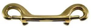 MIDWEST FASTENER 52209 4-3/4" Brass Double Bolt Snap Hooks 10PK