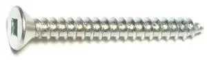 MIDWEST FASTENER 08613 Sheet Metal Screw, #8 x 1-1/2 in, Zinc Plated Steel Flat