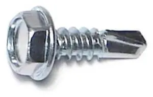 MIDWEST FASTENER 03288 Self-Drilling Screw, #10 x 5/8 in, Zinc Plated Steel