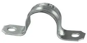 DOTTIE TW302 Two Hole Strap, Conduit; EMT Use, 3/4 in, Steel, Zinc Plated