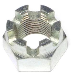 MIDWEST FASTENER 68543 3/4"-16 Zinc Plated Steel Fine Thread Castle Hex Nuts 3PK