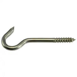 MIDWEST FASTENER 32623 No. 6 x 9/64 x 3/8 x 2 18-8 Stainless Steel Screw Hooks