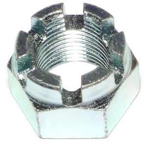 MIDWEST FASTENER 68544 7/8"-14 Zinc Plated Steel Fine Thread Castle Hex Nuts 2PK