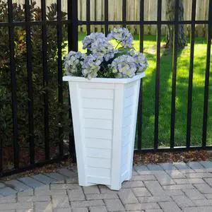 MAYNE 5868-W Lakeland Tall Planter - White
