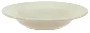 CRESTWARE CM62 Rimmed Soup Bowl, 15 oz., Ceramic Bone White PK24