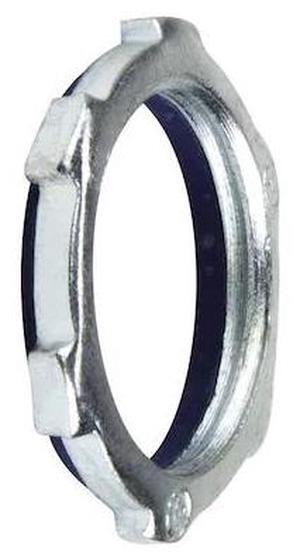 DOTTIE LNS200 Conduit Fitting Locknut, 2 in, Threaded, Steel, Zinc Plated