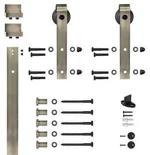 DESIGNER COLLECTION NT.1400.09W.03 Antique Brass 78" Sliding Barn Door Hardware