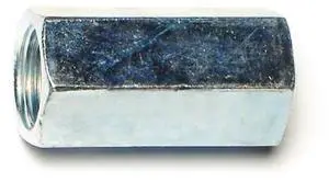MIDWEST FASTENER 76246 Coupling Nut, 1/2"-20, Steel, Grade 2, Zinc Plated,
