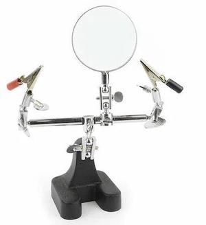 BIG HORN 19266 Third Hand With 2-1/2 Inch Magnifier Glass