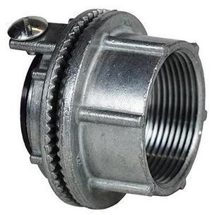 DOTTIE WTHGL150 Conduit Fitting Hub, 1-1/2 in, Threaded, Zinc Alloy, Zinc Plated