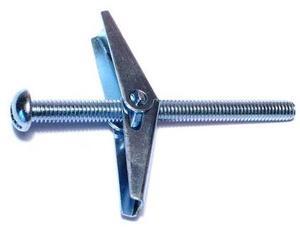 MIDWEST FASTENER 04098 Toggle Bolt, 4" L, Steel, 25 PK