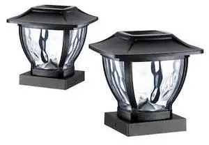 MAXSA INNOVATIONS 41481 Post Cap and Deck Railing Lights - Solar Wave style -