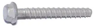 RED HEAD 08865 Tapcon Concrete Screw, 3/8" Dia., Hex, 3 in L, Steel Zinc