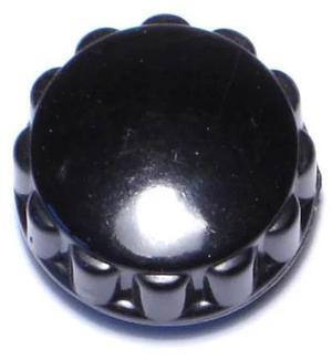 MIDWEST FASTENER 78144 No. 8-32 x 7/8 Black Plastic Coarse Thread Knurled Knobs