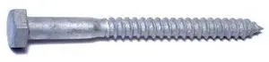 MIDWEST FASTENER 05571 Lag Screw, 5/16 in, 3-1/2 in, Steel, Hot Dipped