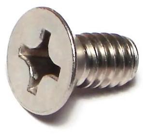 MIDWEST FASTENER 63707 1/4"-20 x 1/2 in Phillips Flat Machine Screw, Plain