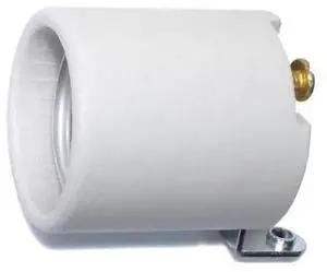 MIDWEST FASTENER 77842 Medium Base Porcelain Sockets w/Mounting Brackets 3PK