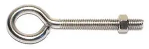 MIDWEST FASTENER 52329 Eye Bolt 5-16"-18, 4 in Shank, 18-8 Stainless Steel, 10