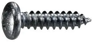 MIDWEST FASTENER 54858 Sheet Metal Screw, #12 x 7/8 in, Zinc Plated Steel Pan