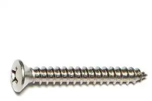MIDWEST FASTENER 53611 Sheet Metal Screw, #14 x 2 in, 18-8 Stainless Steel Oval