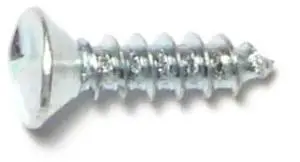 MIDWEST FASTENER 62457 Sheet Metal Screw, #10 x 3/4 in, Zinc Plated Steel Oval